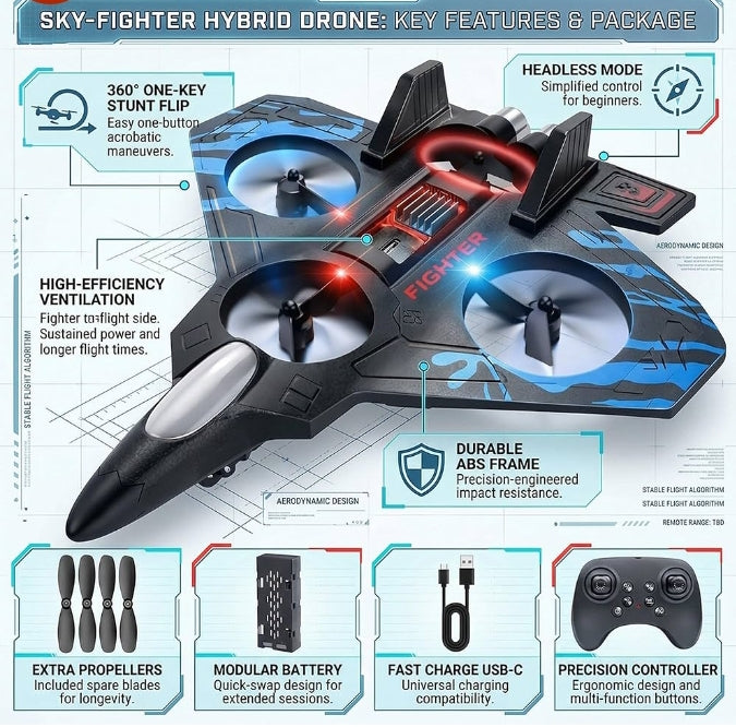 RC Fighter Jet (Pack of 1)